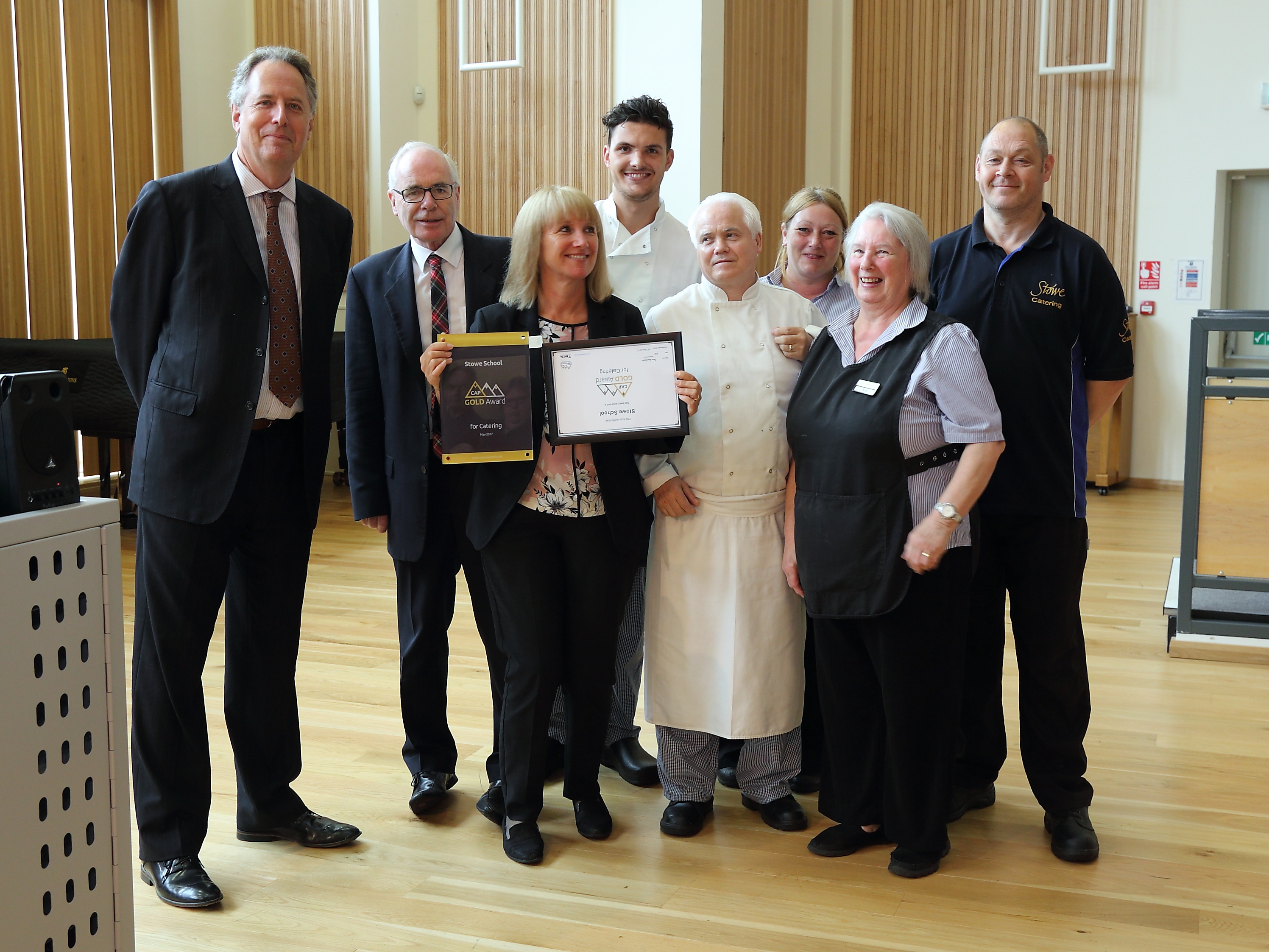 Stowe Catering Department CAP Award